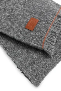 Bouclé throw