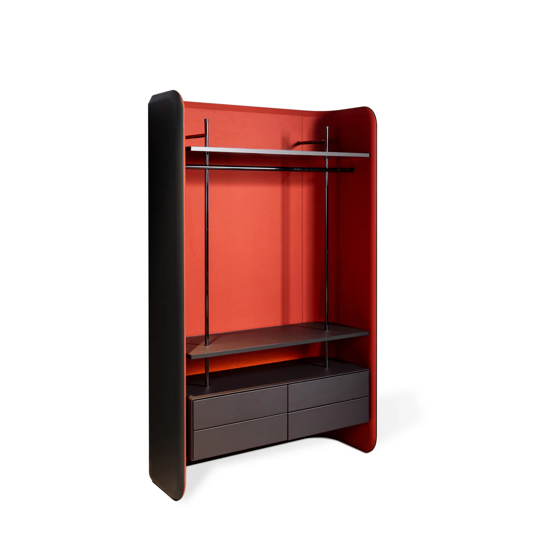 Linden clothes rack cabinet