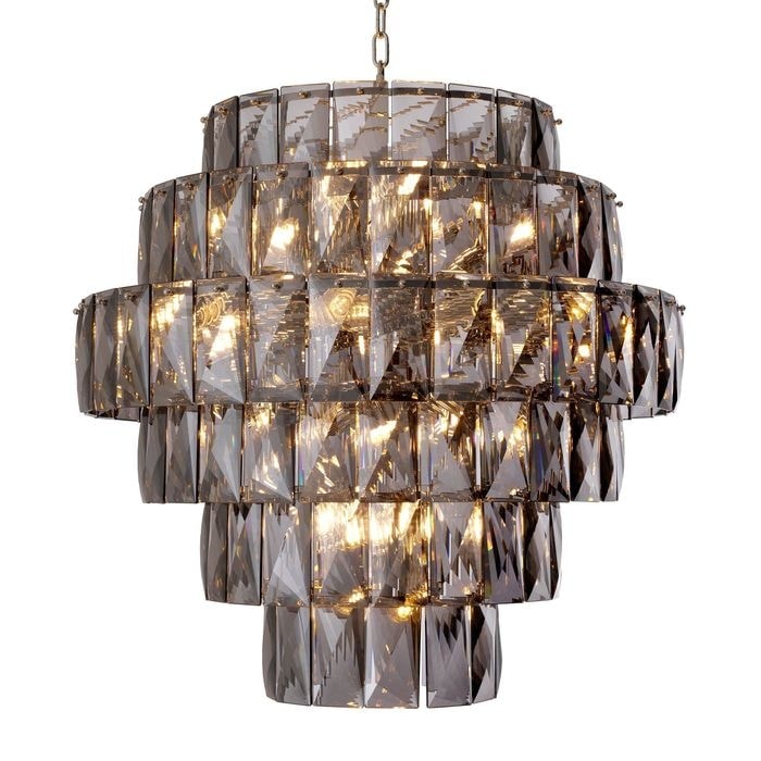 Chandelier Amazone L smoke glass