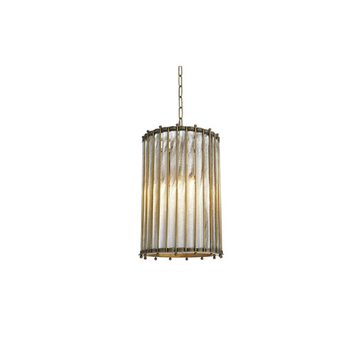 Lantern Tiziano antique brass finish