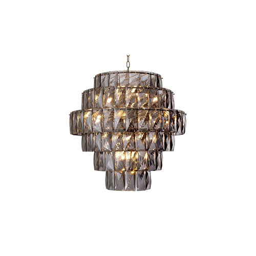 Chandelier Amazone L smoke glass