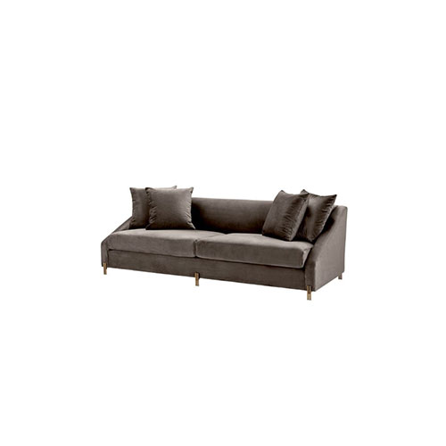 Sofa Candice savona grey velvet