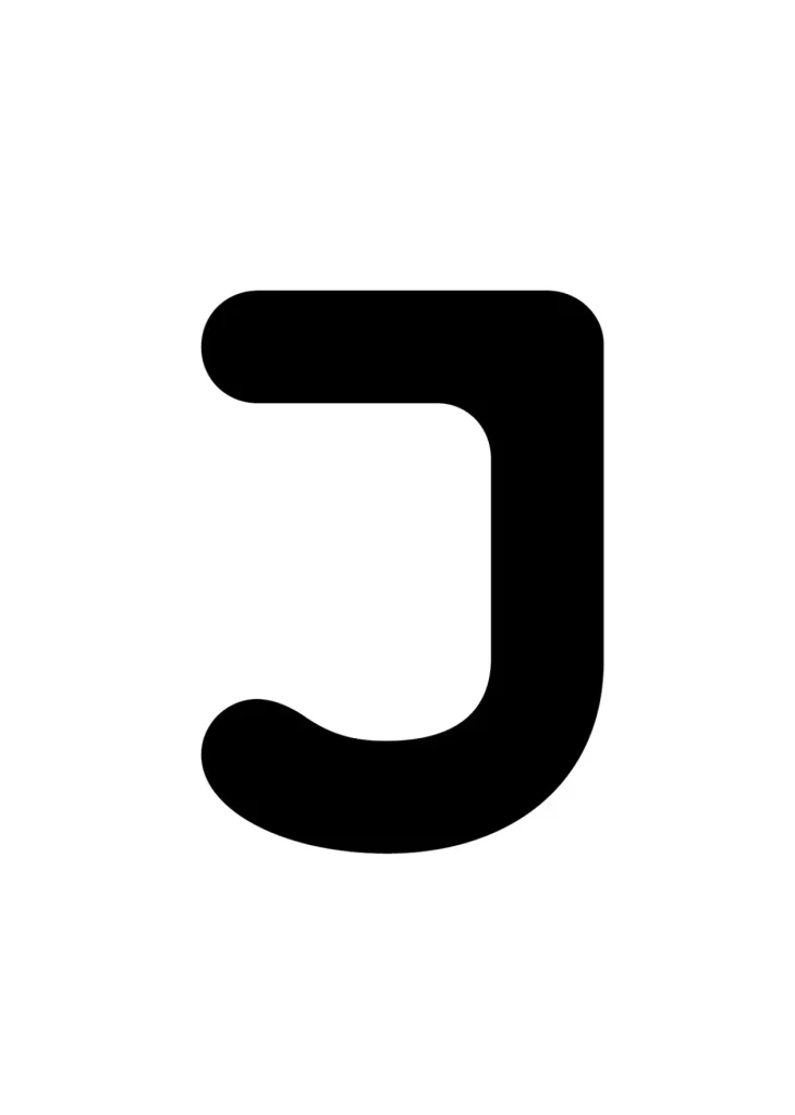 Fidu Alphabet-Letter J