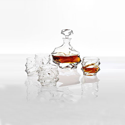 Decanter Set Gatsby Crystal S/5