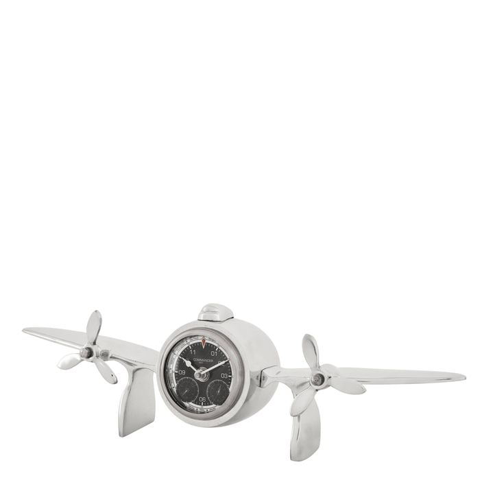 Clock Commander polished aluminium