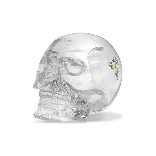 Diamond Skull clear glass