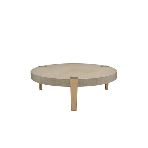 Coffee Table Oxnard washed oak veneer br brass